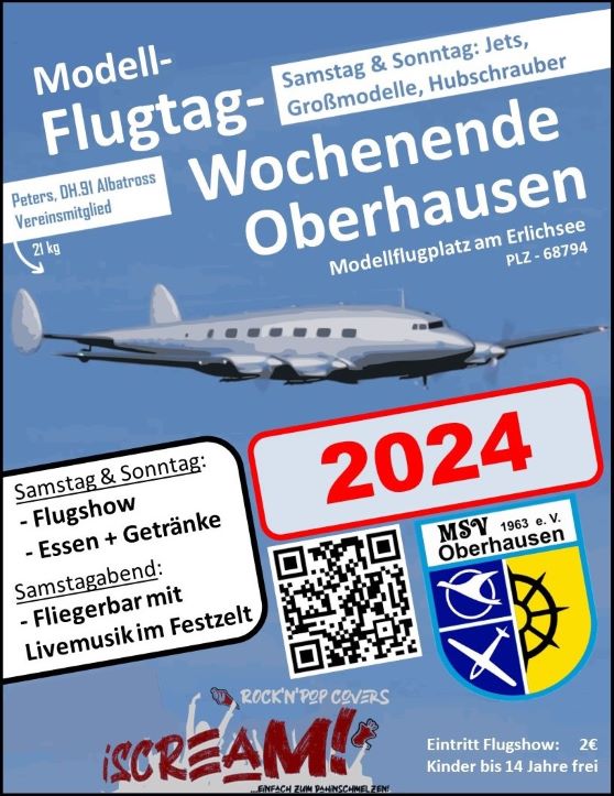 MSV Oberhausen 1963 e.V. Flugtag 13. & 14.07.2024